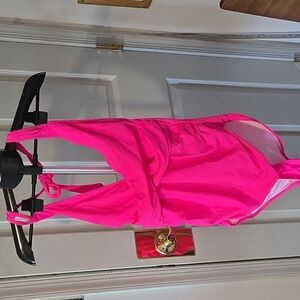 Elegant Fuchsia One-Piece Swimsuit